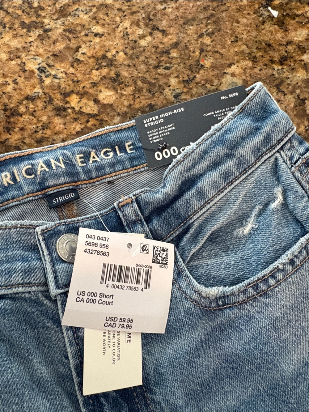 American Eagle Outfitters Strigid Super High-Rise Jeans - Light Blue